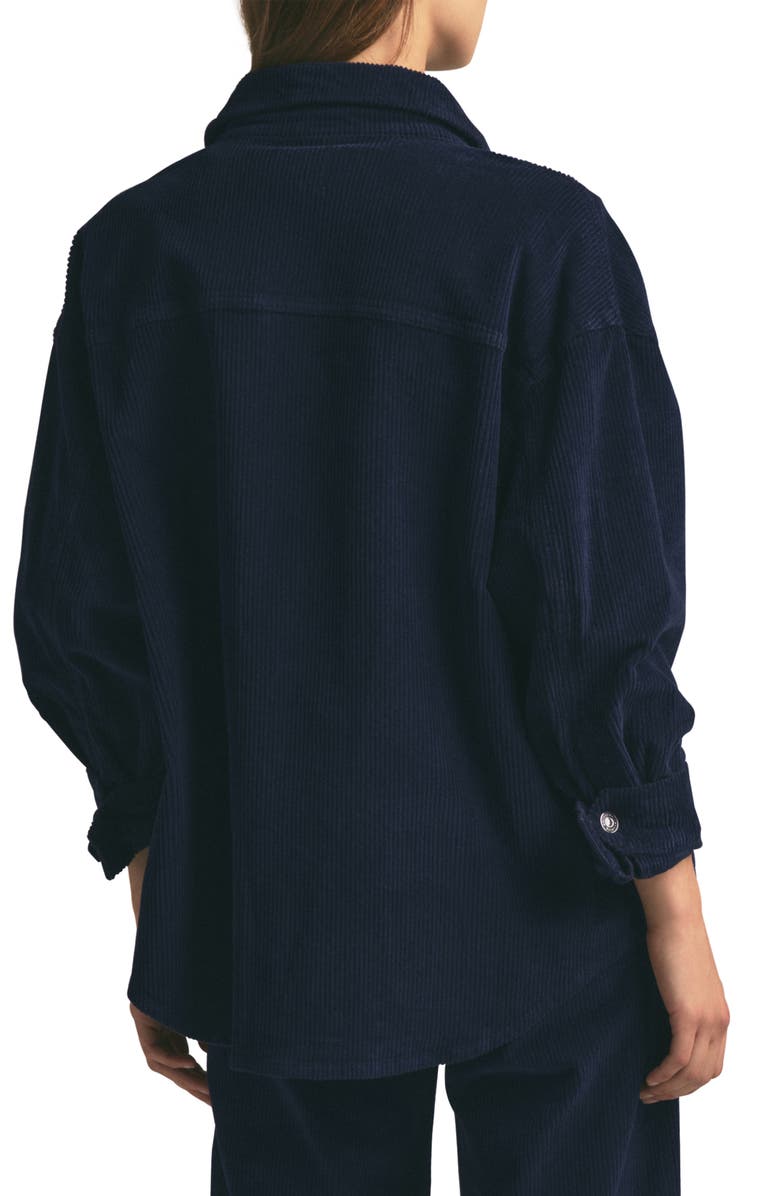 Favorite Daughter The Dad Corduroy Shacket, Alternate, color, Navy