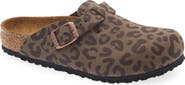 Birkenstock Kids' Boston Leopard Print Clog