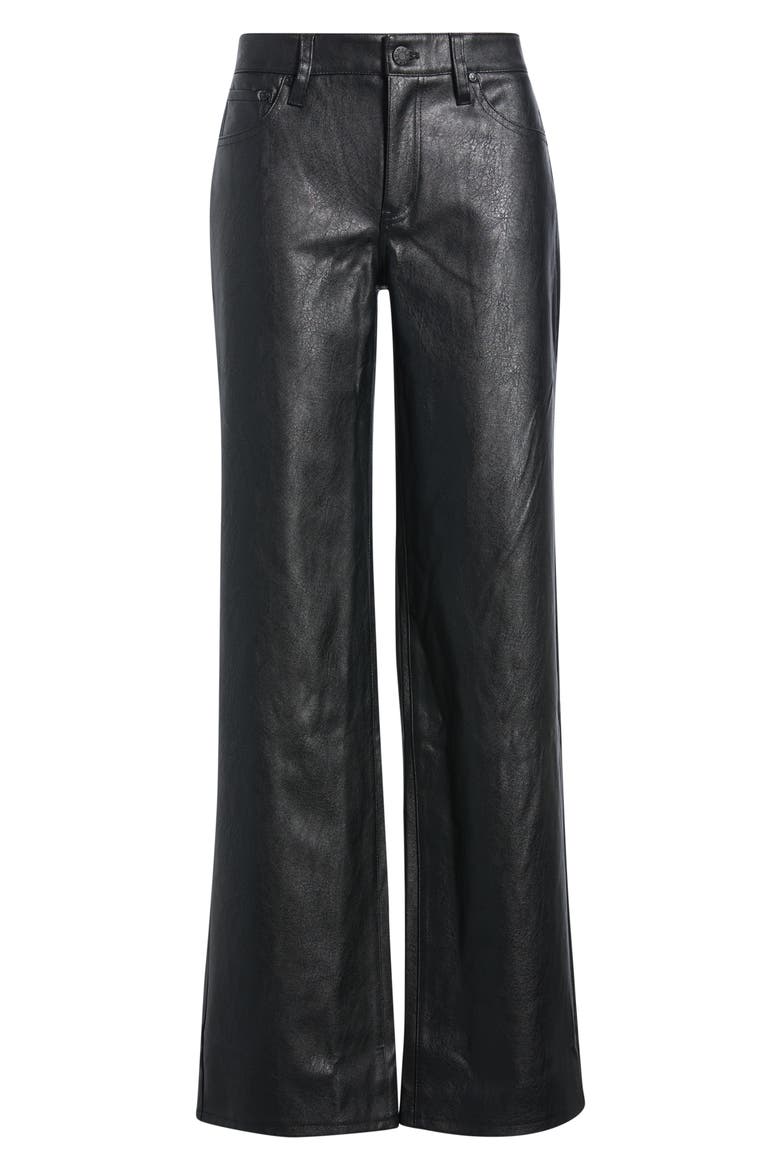Keep Faux Leather Pants, Main, color, BLACK