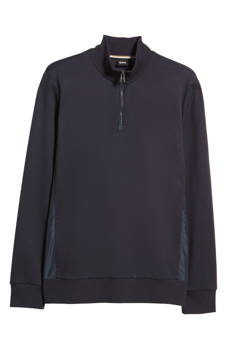 BOSS Sidney Quarter Zip Sweatshirt, Alternate, color, 