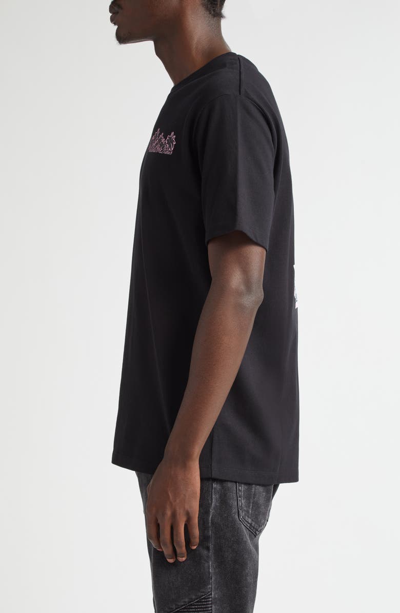 Balmain Club Organic Cotton Graphic T-Shirt, Alternate, color, 