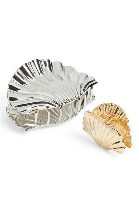 Assorted 2-Pack Shell Claw Clips