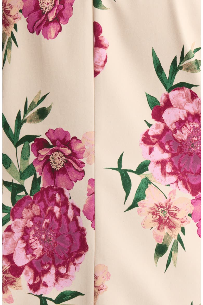 Print One-Button Blazer, Alternate, color, SAND BERRY FLORAL