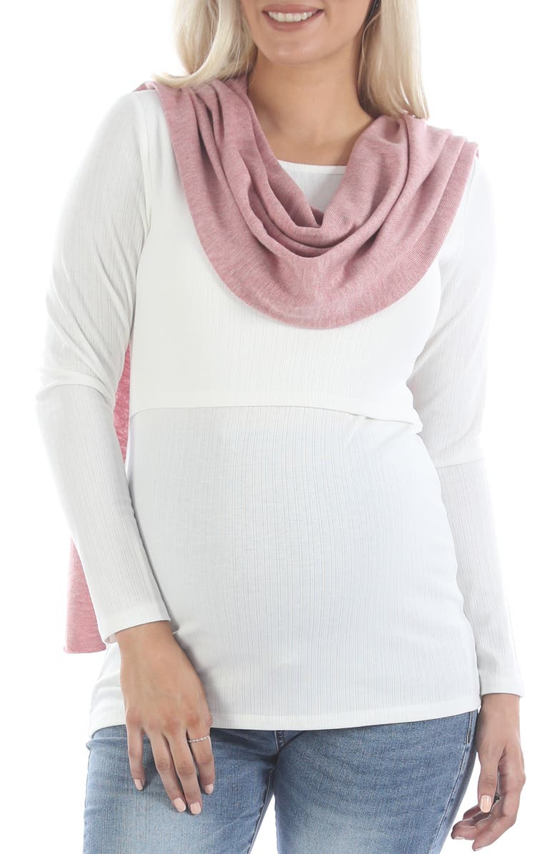Moozie Luxury Nursing Poncho/Scarf, Alternate, color,
