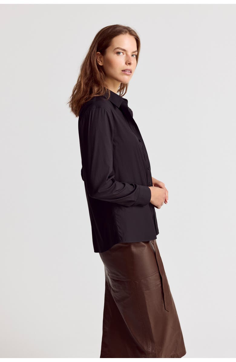 The Shirt by Rochelle Behrens The Boyfriend Shirt, Alternate, color, Black