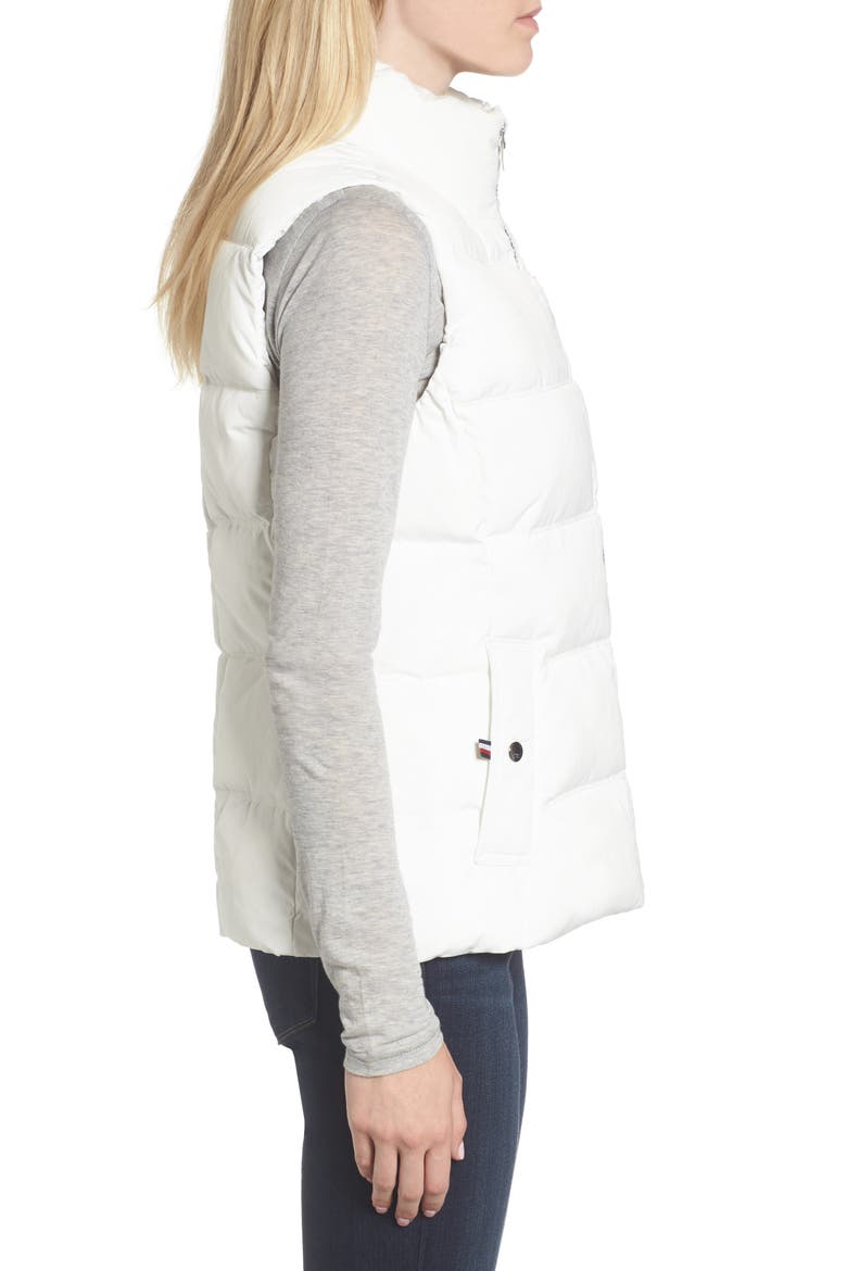 Quilted Puffer Vest, Alternate, color, WHITE