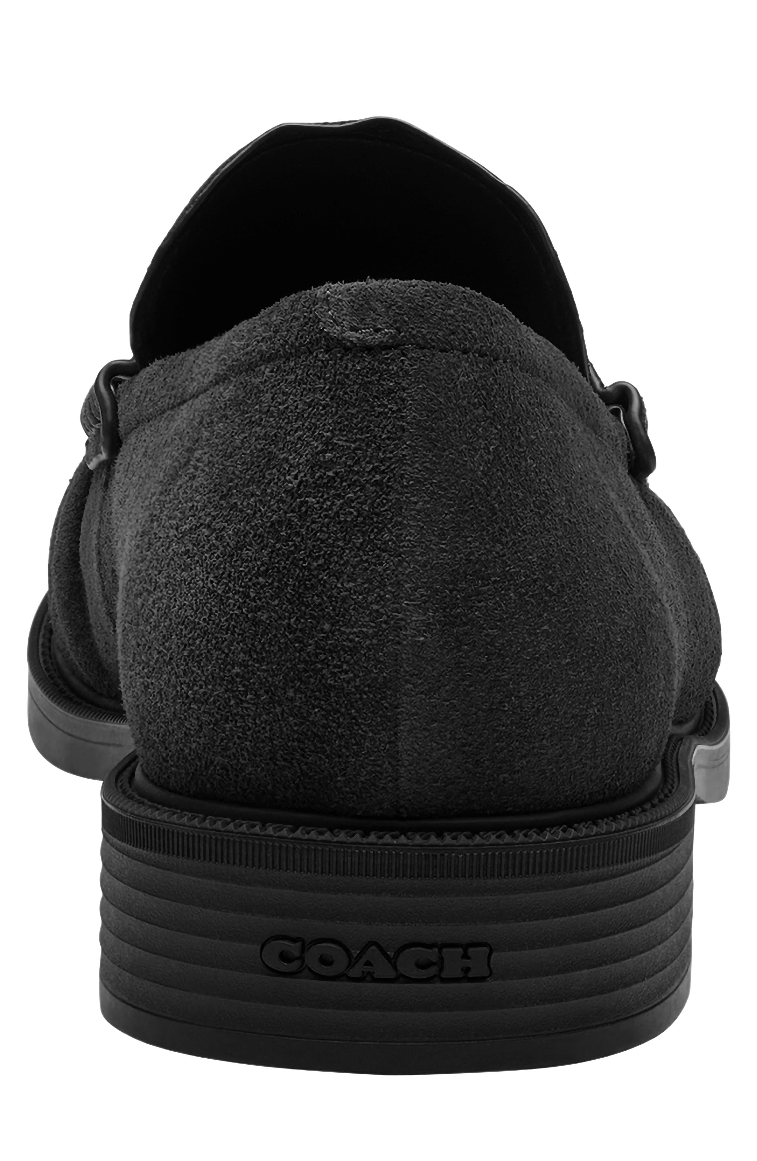 Soft Leather Loafer, Alternate, color, BLACK