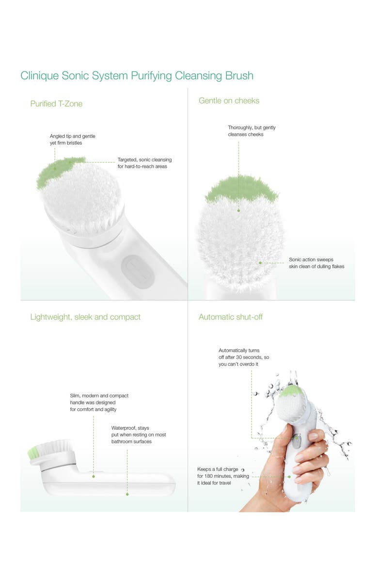 Clinique Sonic System Purifying Cleansing Brush, Alternate, color, 