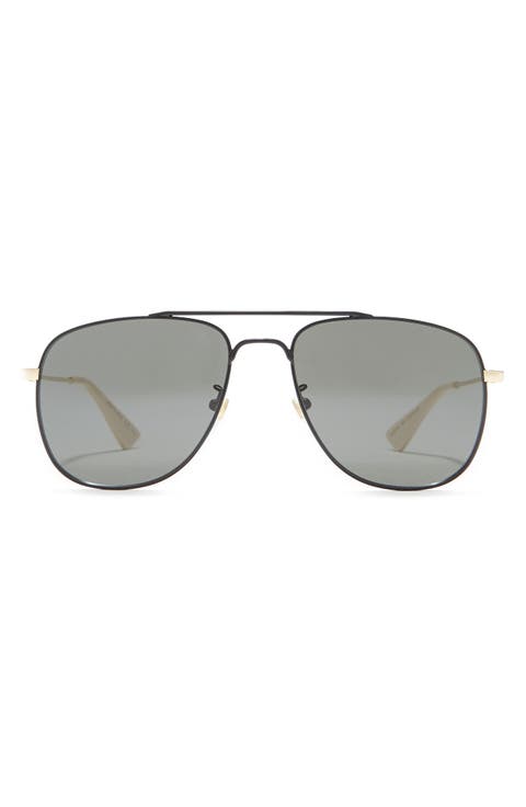 57mm Aviator Sunglasses