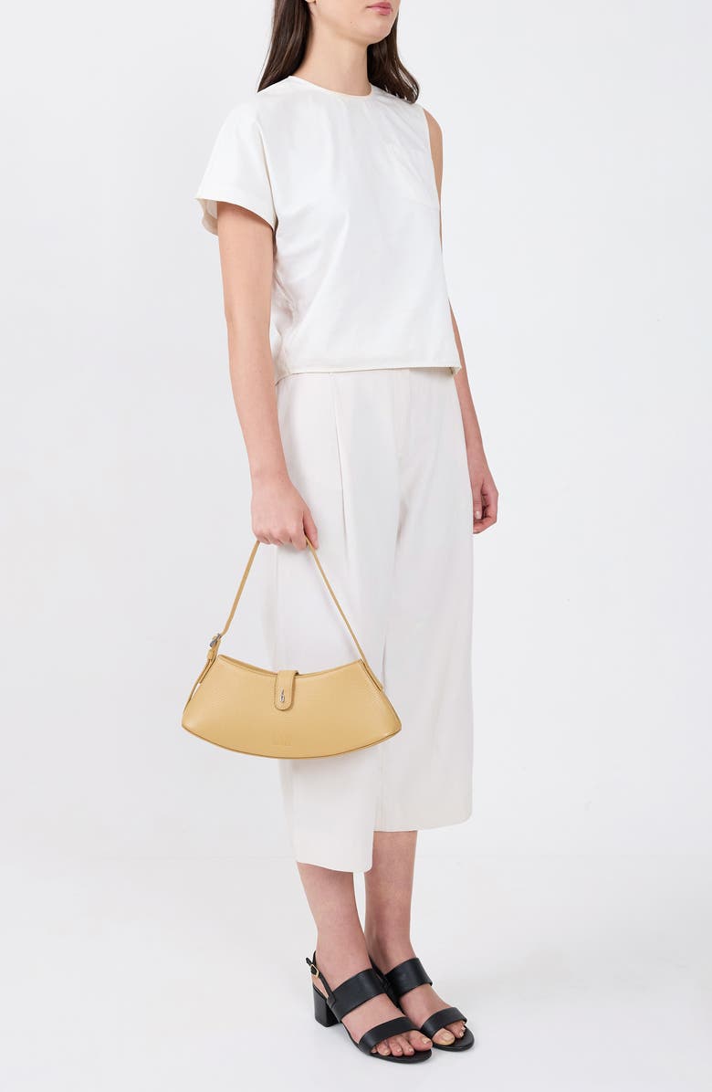 behno Mini Ruth Pebble Leather Shoulder Bag, Alternate, color, Bisque