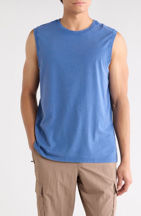 Acid Wash Cotton Blend Tank