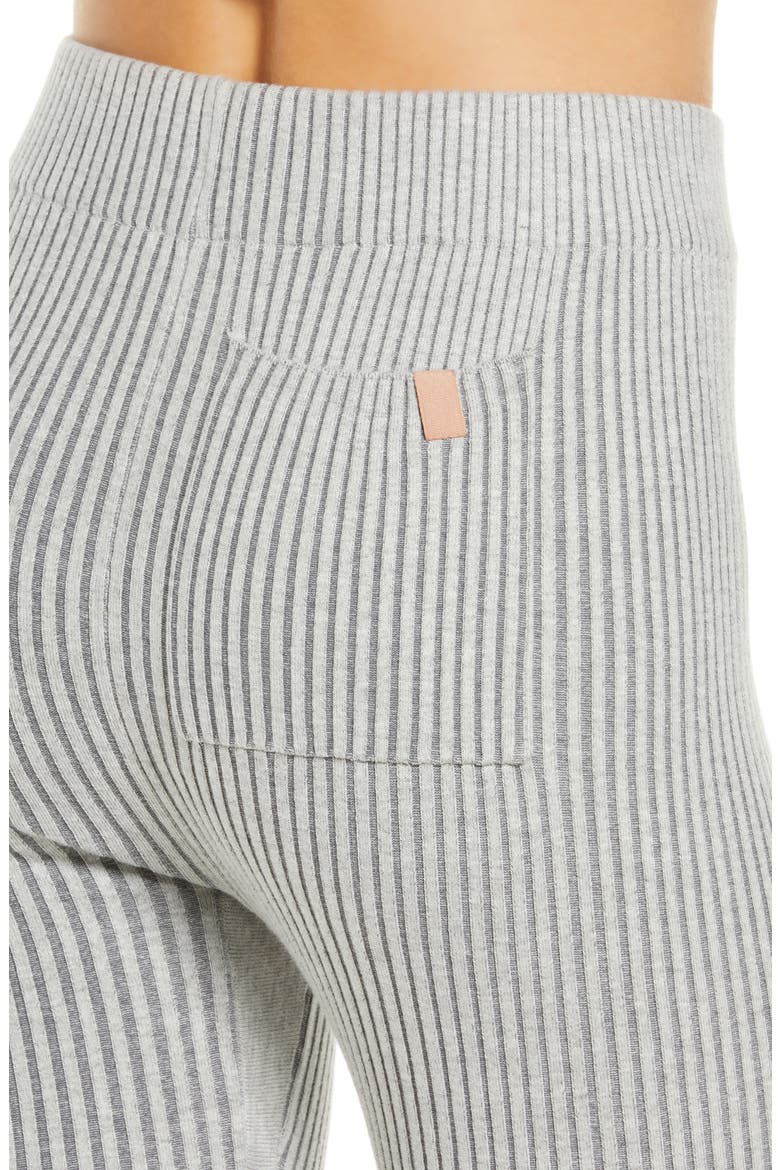 Cottonsilk™ Organic Cotton Blend Rib Leggings, Alternate, color, MELLOW GREY HEATHER