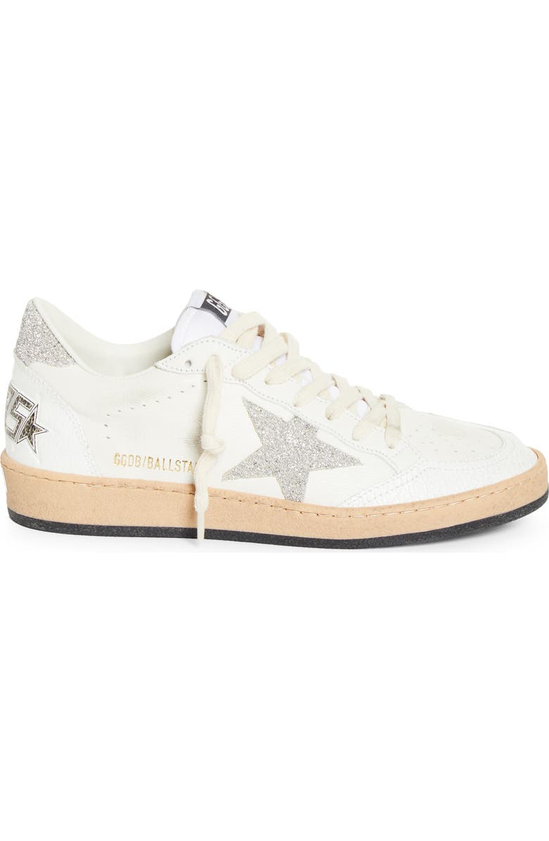 Golden Goose Ball Star Low Top Sneaker, Alternate, color, White/ Silver