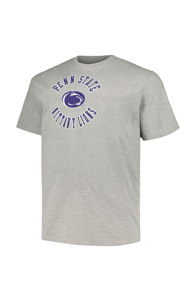 Champion Men's Champion Heather Gray Penn State Nittany Lions Big & Tall Circle Logo T-Shirt, Alternate, color, 