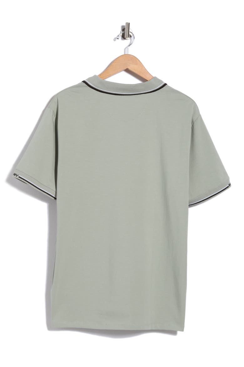 Jory Johnny Collar Polo, Alternate, color, GREEN TEA