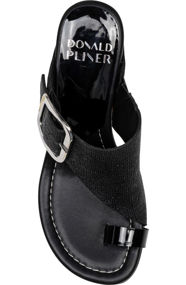 Donald Pliner Gyer Buckle Sandal, Alternate, color, Black