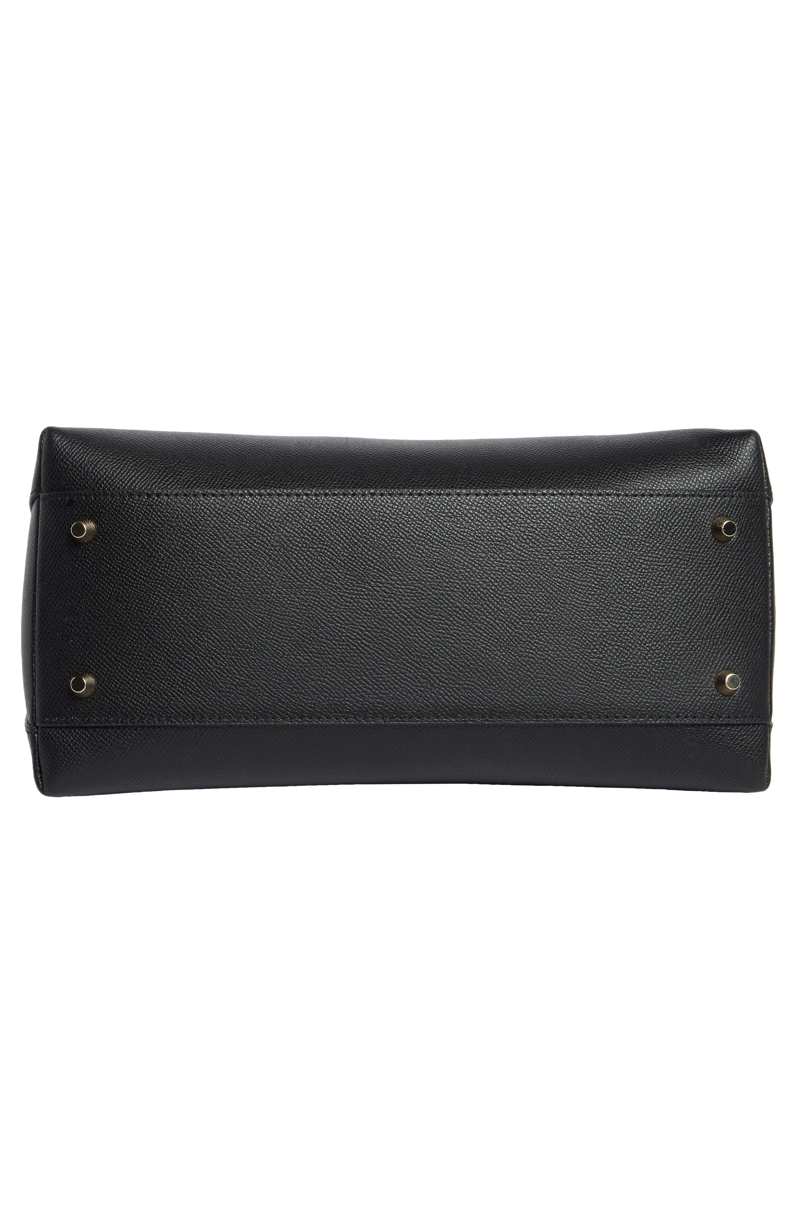 Furla Classic Dome Leather Handbag, Alternate, color, Nero