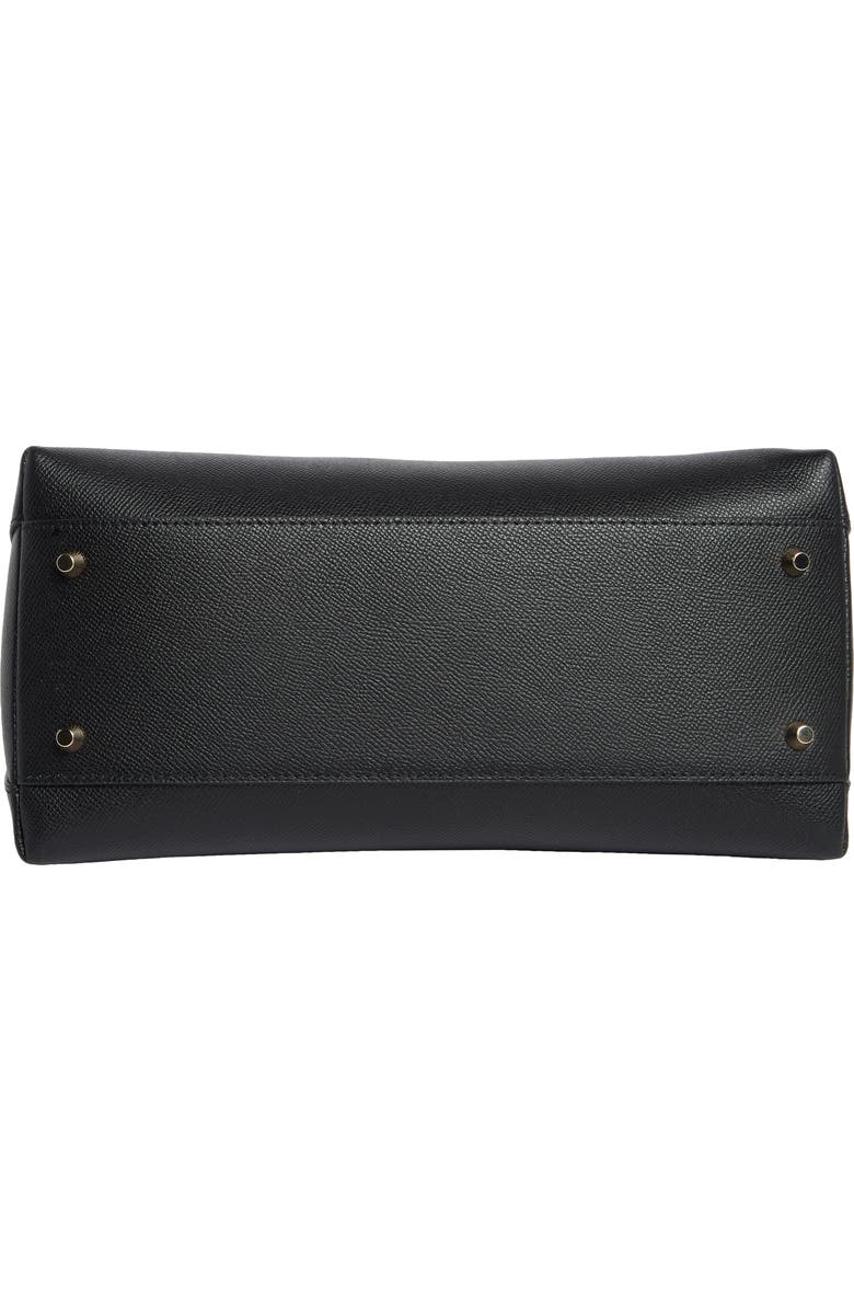 Furla Classic Dome Leather Handbag, Alternate, color, Nero