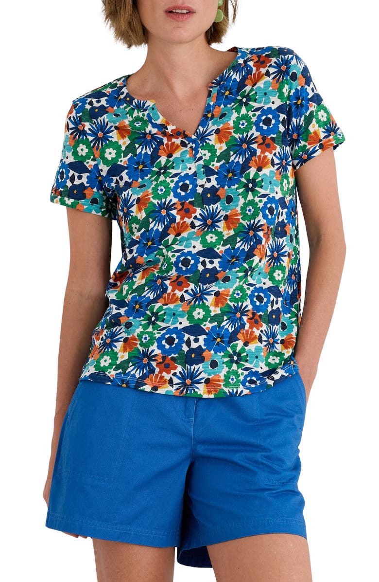 Seasalt Cornwall Waterflow Print Organic Cotton Shirt, Main, color,