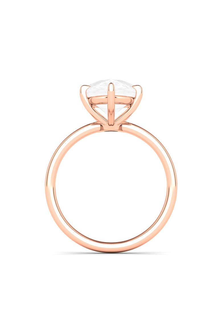 Pear Cut Lab Grown Diamond Ring, Alternate, color, 18K ROSE GOLD