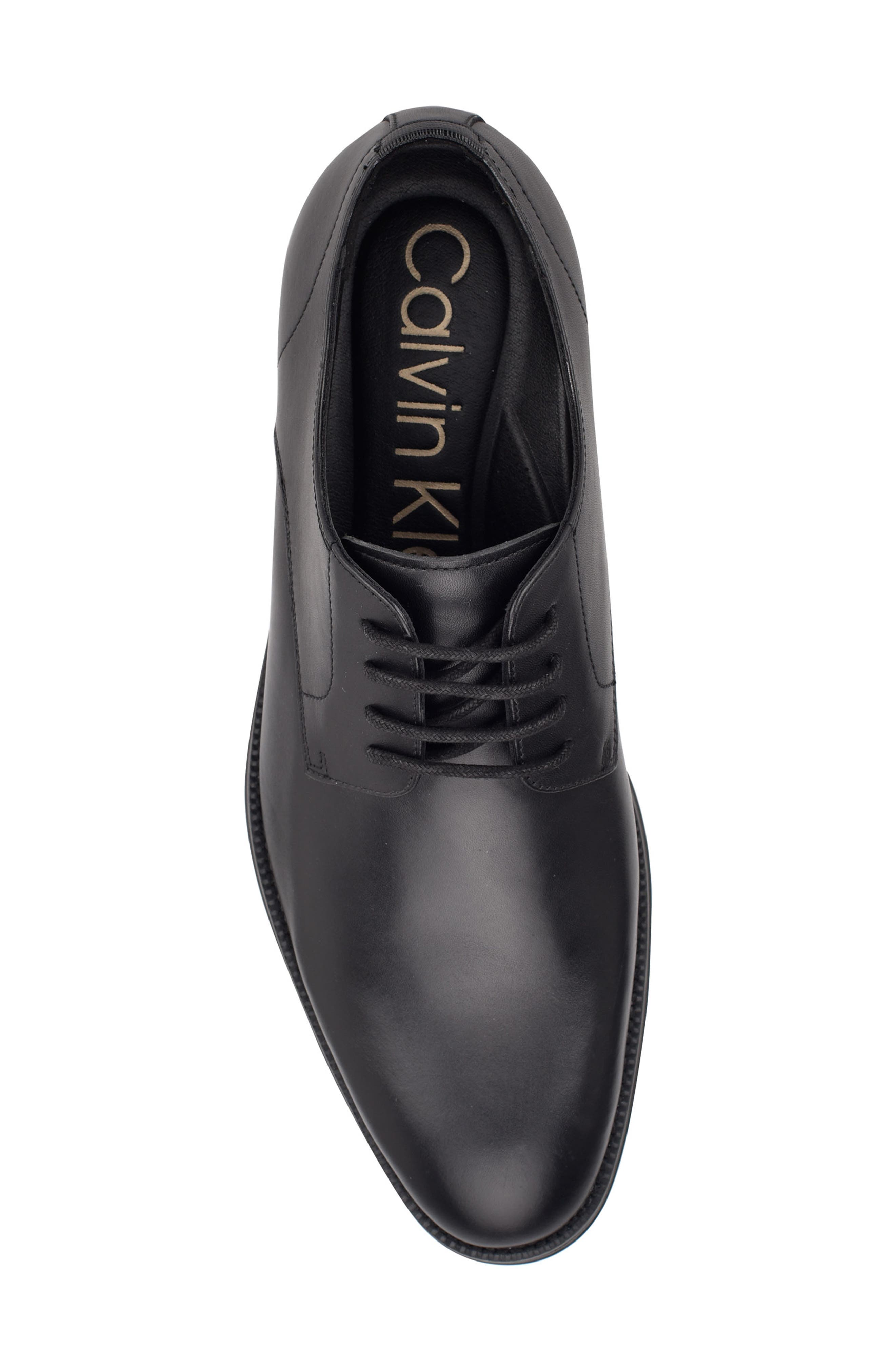 Calvin Klein Jack Plain Toe Derby, Alternate, color, Black