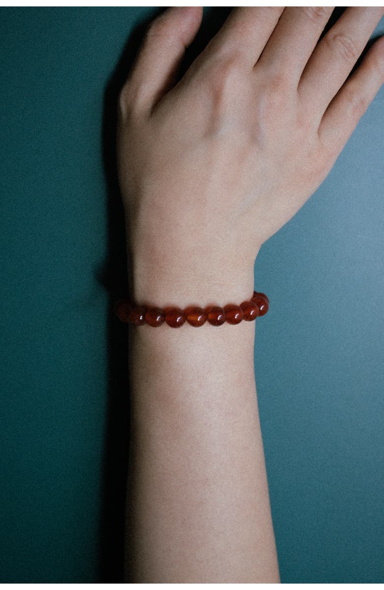 seree Manifest Collection Confidence Red Crystal Beaded Bracelet, Alternate, color, Red