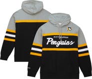 Mitchell & Ness Men's Mitchell & Ness Black/Gray Pittsburgh Penguins Head Coach Pullover Hoodie