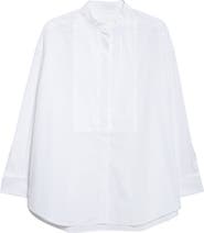 NACKIYÈ Tux Oversize Cotton Poplin Tuxedo Shirt