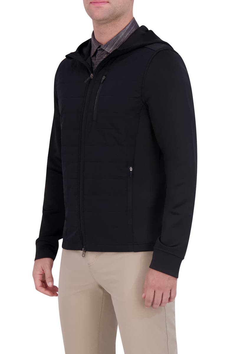 Ben Sherman Mixed Media Hooded Golf Jacket, Alternate, color,