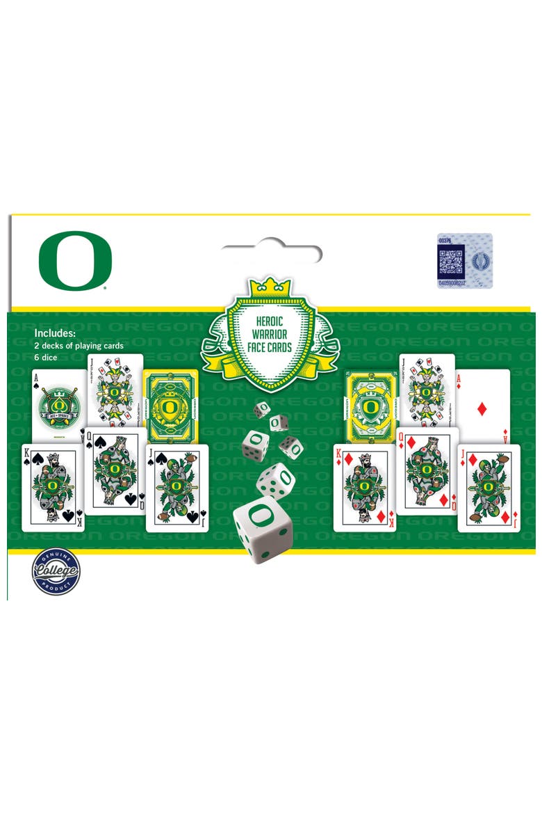 Oregon Ducks Playing Cards & Dice, Alternate, color, Multicolor