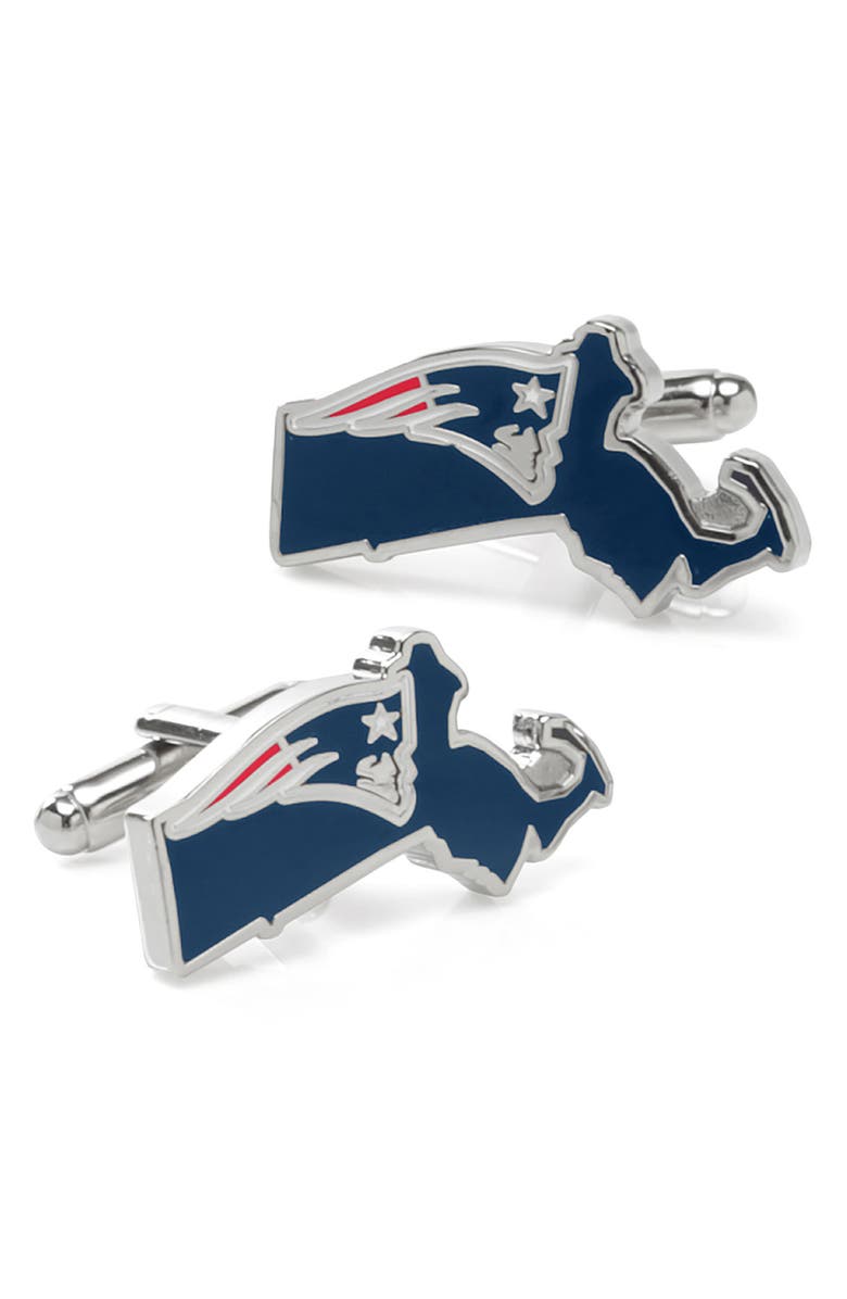 Cufflinks, Inc. NFL New England Patriots Cuff Links, Main, color, New England Patriots State Ed