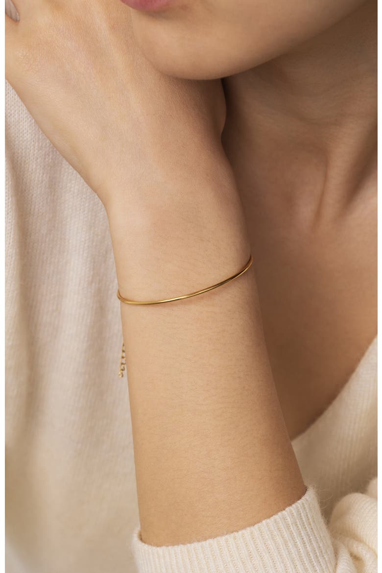 Solid Bar Cuff Bracelet, Alternate, color, Gold