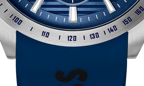 Hugo Boss Boss Strike Chronograph Silicone Strap Watch, 41mm In Blue