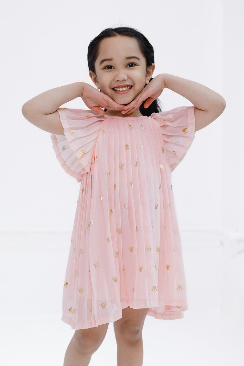 Minnie Mouse Short Sleeve Party Dress, Alternate, color, Pink
