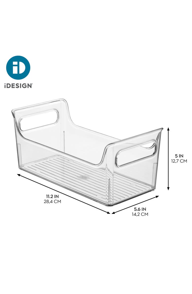 iDesign Plastic Condiment Organizer with Handles, Set of 2, Clear, Made in USA, Alternate, color, Clear