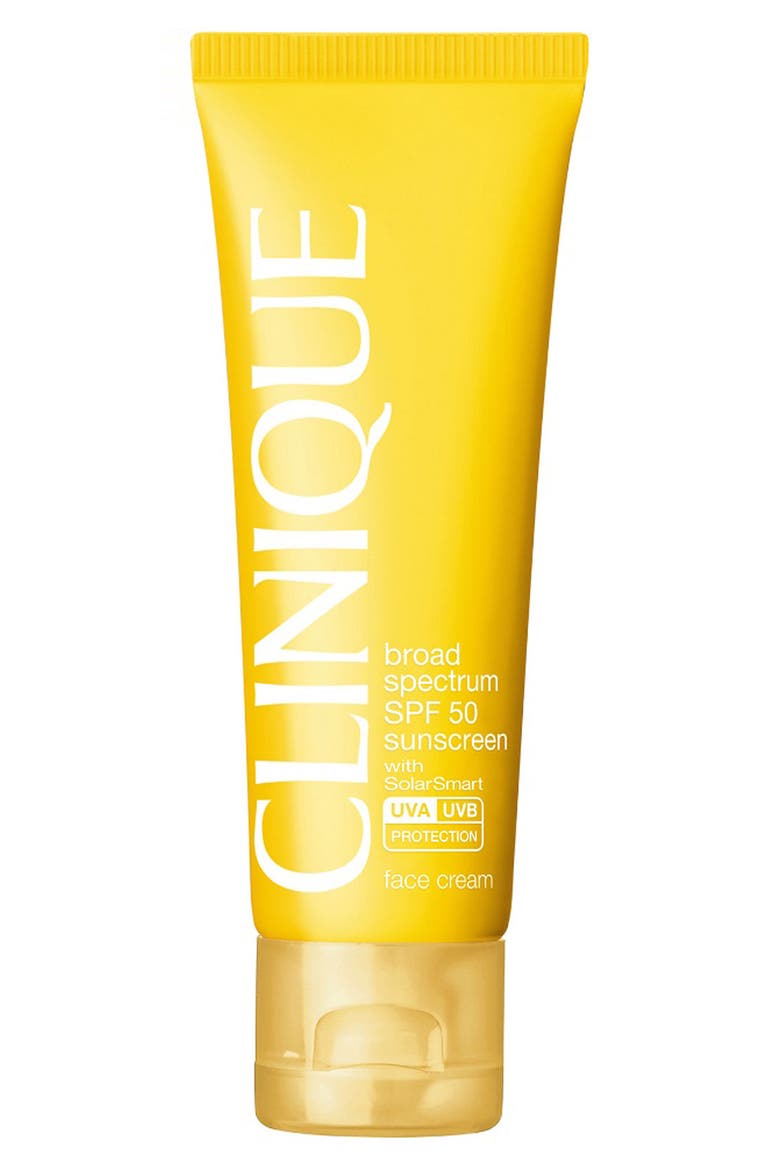 Sun Broad Spectrum SPF 50 Face Cream Sunscreen, Main, color, NO COLOR