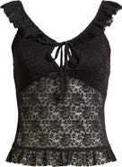 BP. Pretty Lace Ruffle Tank