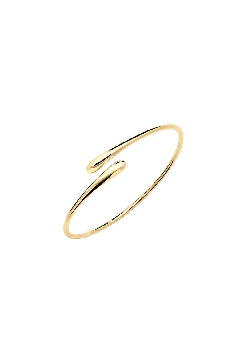 Cross Open Drop Bangle, Main, color, Gold Vermeil