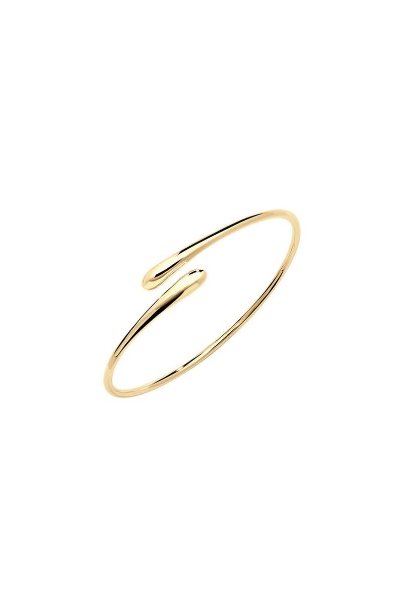 Lucy Quartermaine Cross Open Drop Bangle, Main, color, Gold Vermeil