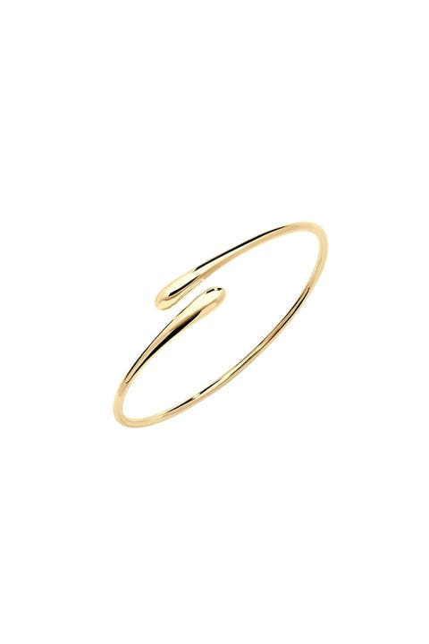 Cross Open Drop Bangle