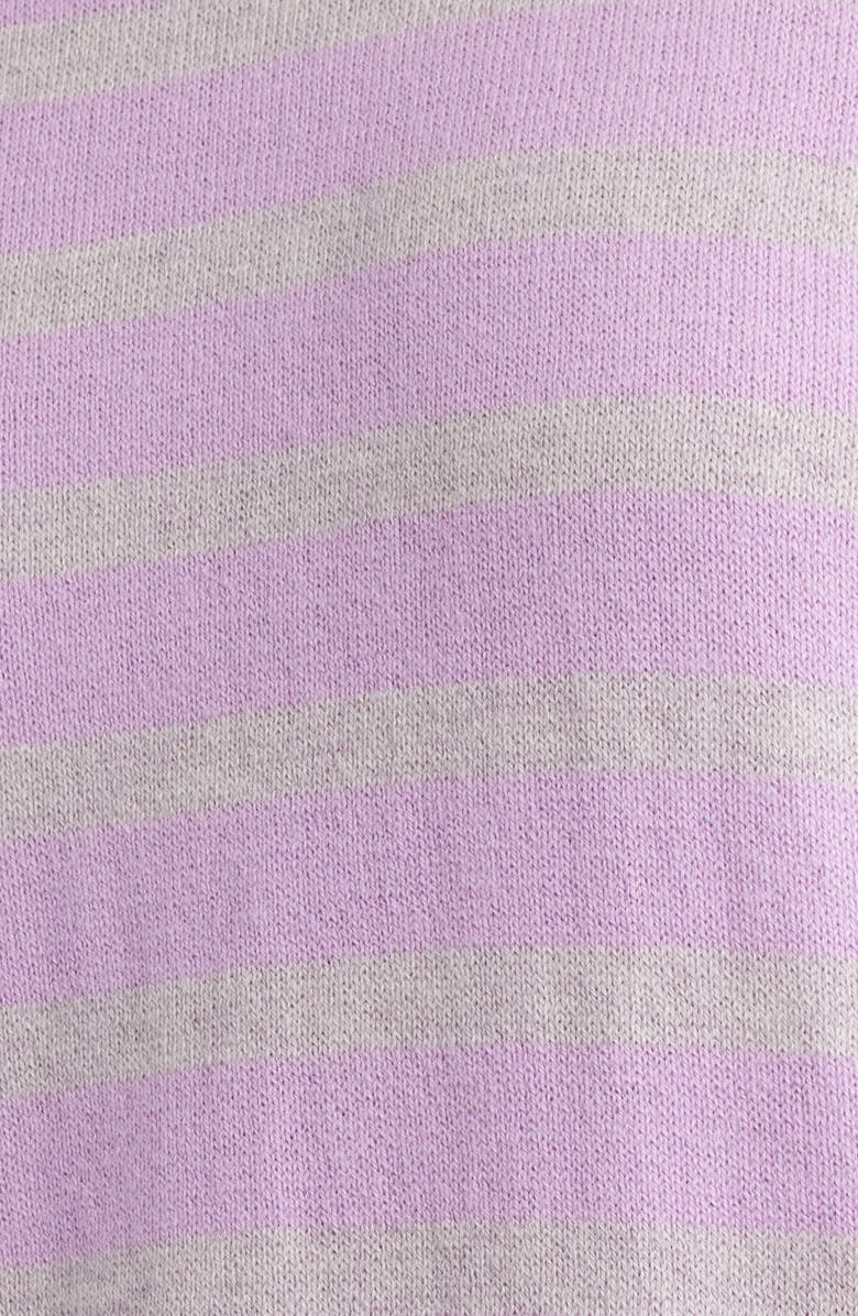 Hatley Olivia Stripe Tipped Sweater, Alternate, color, Pink