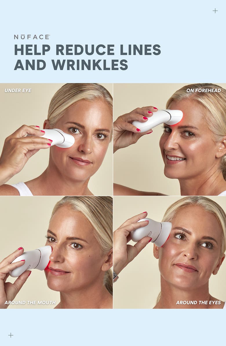 NuFACE<sup>®</sup> Trinity<sup>®</sup>+ LED Red Light Wrinkle Reducer Attachment, Alternate, color, 