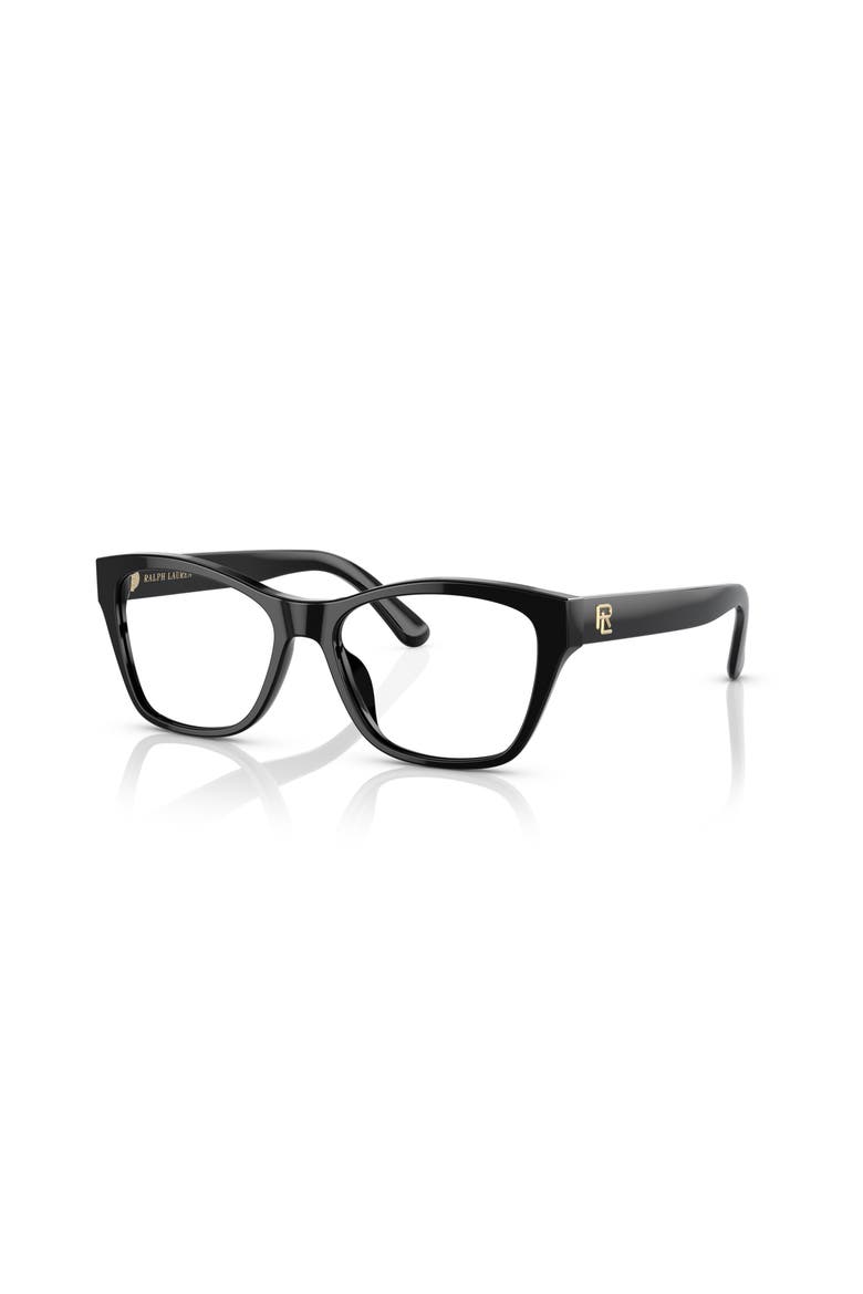 53mm Rectangle optical glasses, Main, color, Black