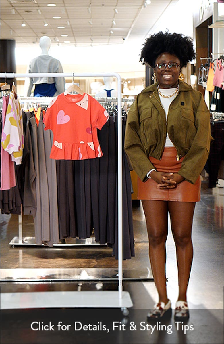 Kids' Heart Peplum Cotton Graphic T-Shirt, sales video thumbnail