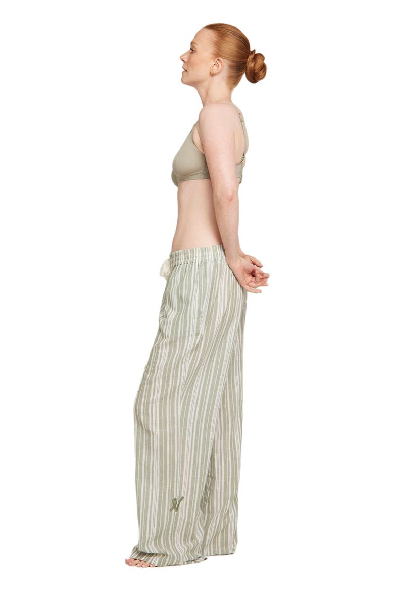 The Classic Trouser, Alternate, color, Sage Stripe