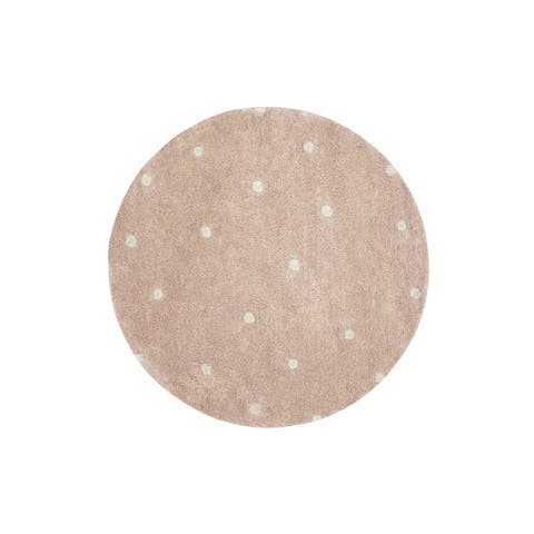 Washable Rug Round Dot