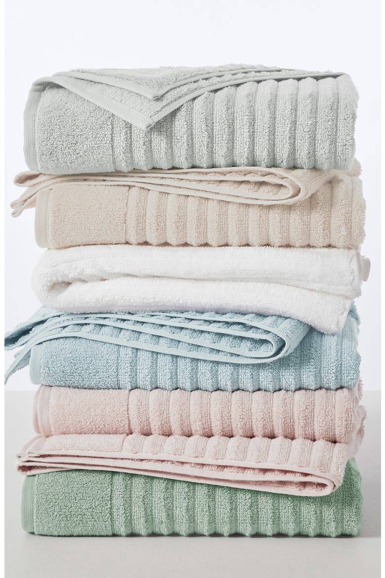 Combed Cotton 6-Piece Towel Set, Alternate, color, EUCALYPTUS
