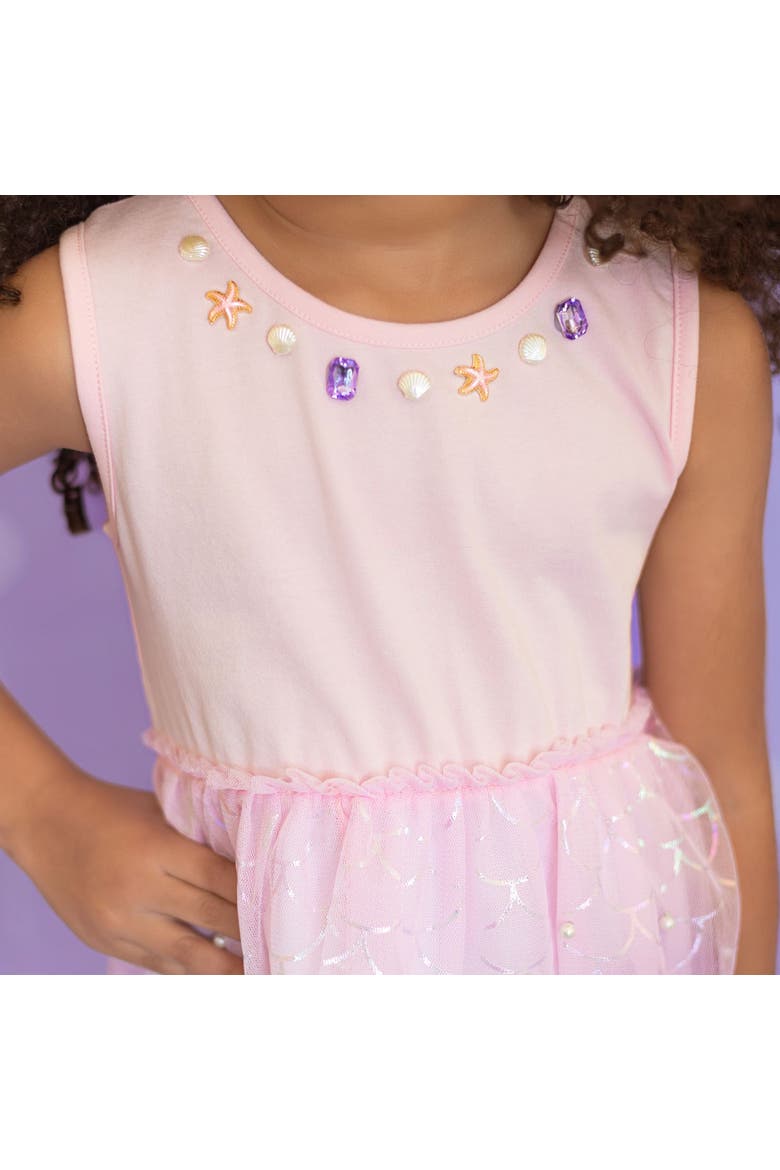 Mermaid Pearl Tank Tutu Dress, Alternate, color, Multi