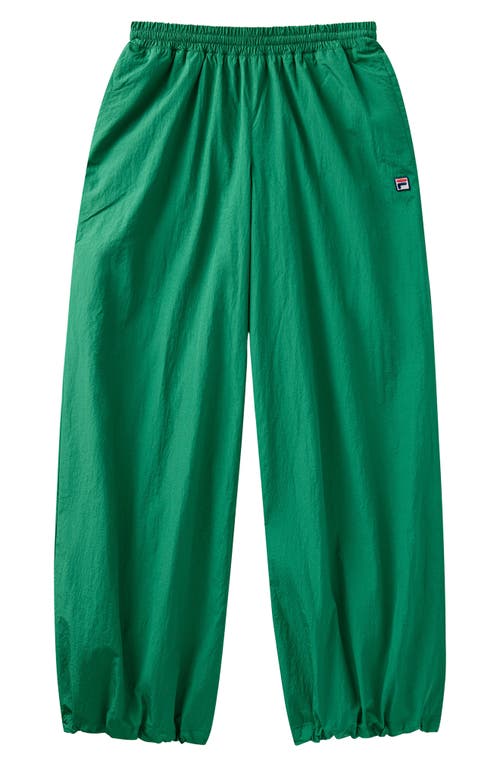 Fila X Hailey Oversize Crinkle Pants In Green