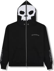 PLEASURES X Zero Skateboards Balaclave Zip Hoodie
